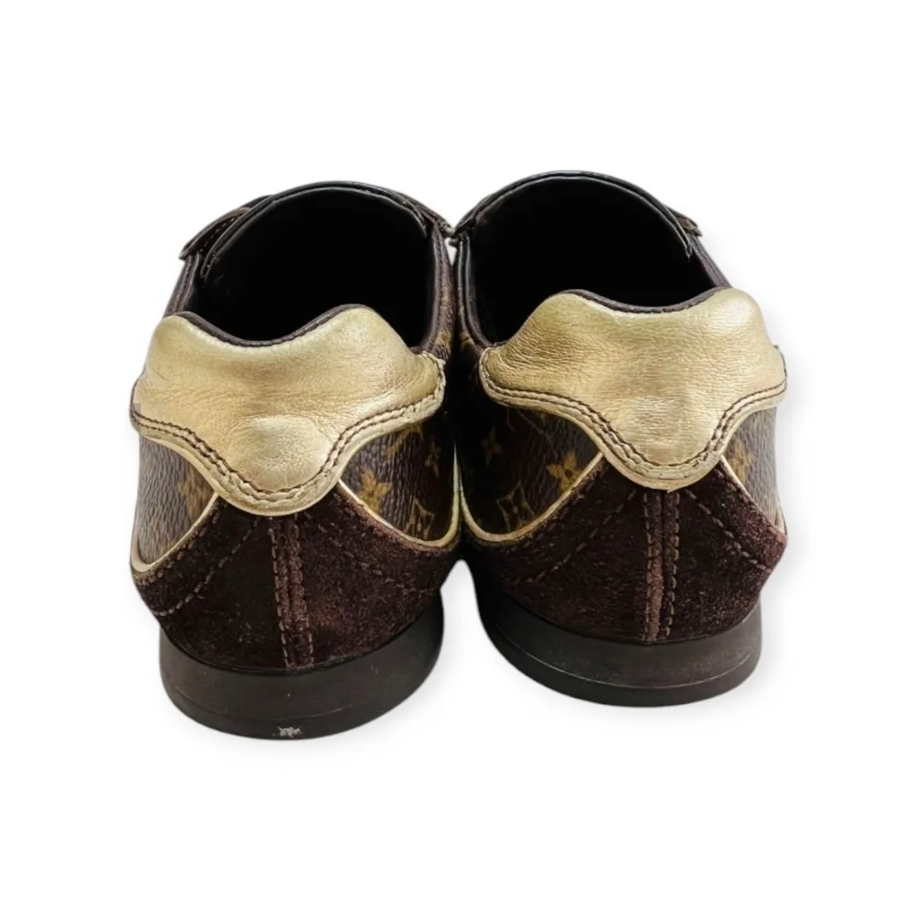 Louis Vuitton Monogram Suede Trainers Size 13 Kids - Picture 8 of 17